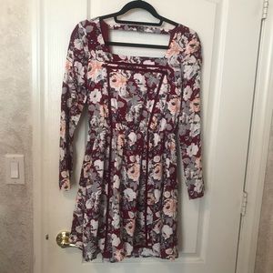 EUC floral Doe & Rae dress from ModCloth Small